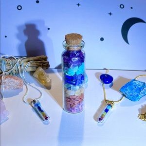 Chakra Gemstone Jewelry Set ❤️🧡💛💚💙💜🤍